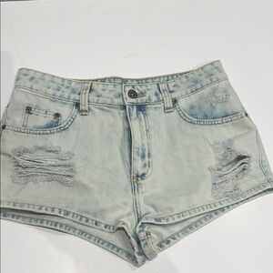 Distressed Light Blue Denim Shorts Carmar size 28